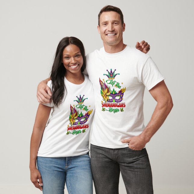 Começam as Trapaças Camiseta Mardi Gras (Unissex)