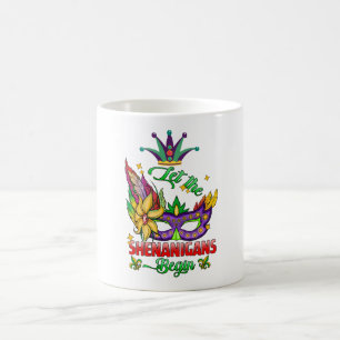 Começam as Trapaças Caneca de Café do Mardi Gras
