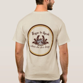 Comece a Falar quando o orvalho cai Camiseta mascu