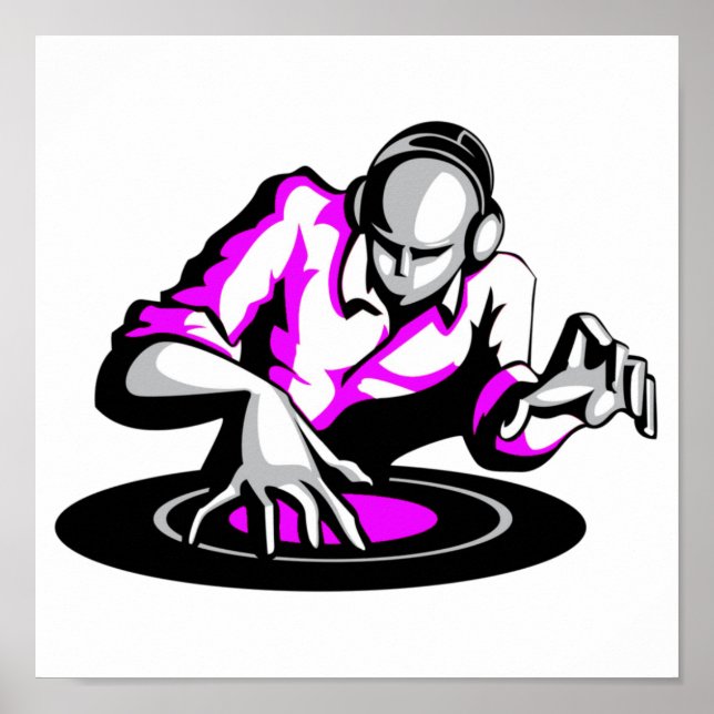 Comece a festa com o Poster DJ (Frente)