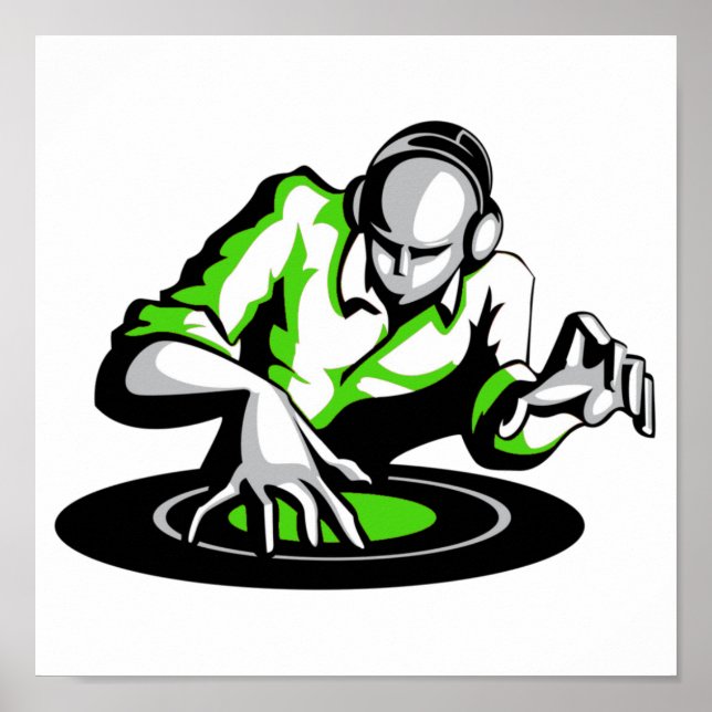 Comece a festa com o Poster DJ (Frente)