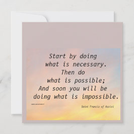 COMECE FAZENDO RUAS. PLACA PLANA FRANCIS