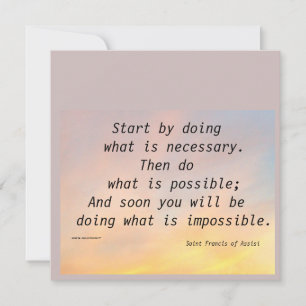 COMECE FAZENDO RUAS. PLACA PLANA FRANCIS