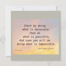 COMECE FAZENDO RUAS. PLACA PLANA FRANCIS