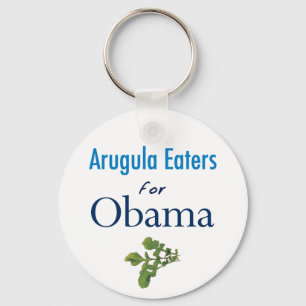 Comedores Arugula para Obama Chaveiro