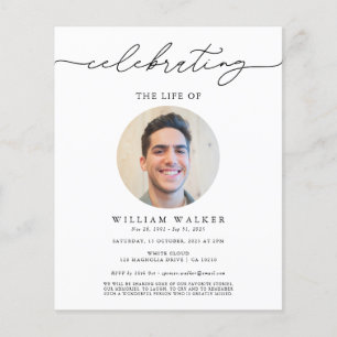 Comemoração da Vida com Fotos Redondas Modernas do