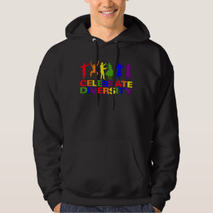 Comemorar a camisa da diversidade - escolha o esti