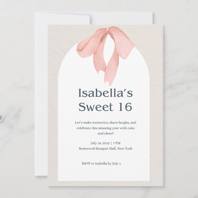 "Comemore com estilo – Convite de Aniversário de 1 (Frente)