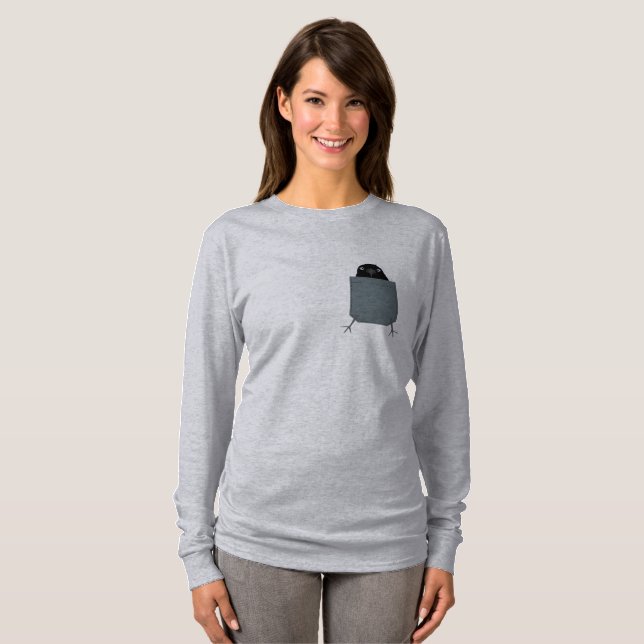 Comendo Camisa De Manga Longa (Frente Completa)