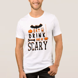 comer beber e ser assustador halloween