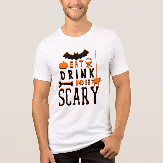 comer beber e ser assustador halloween (Frente)