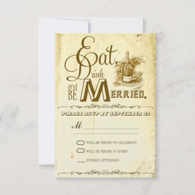 comer beber e ser casado resposta de casamento vin (Frente)