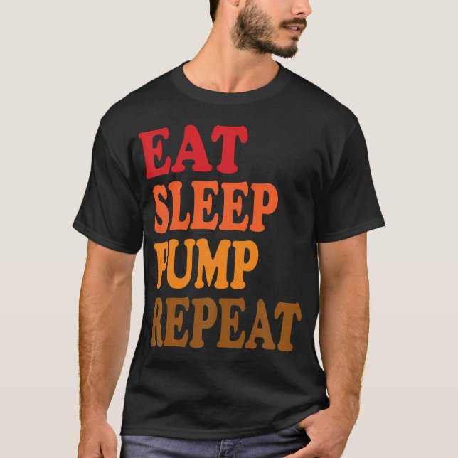 Comer Dormir Bombear Repetir Camiseta Divertida de (Frente)