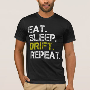 Comer Dormir Derivar Repetir Camiseta de Corrida d