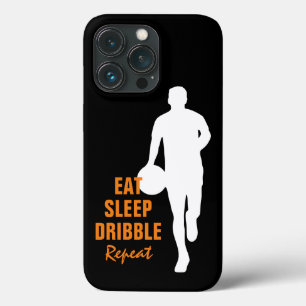 Comer Dormir Driblar Repetir silhueta de basquete