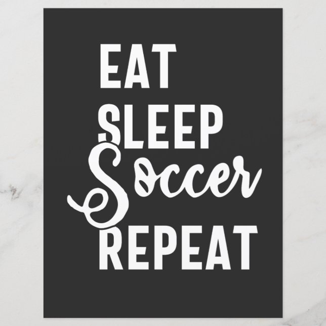comer dormir futebol repetir (Frente)