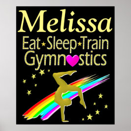 COMER, DORMIR, GINÁSTICA POSTER PERSONALIZADA