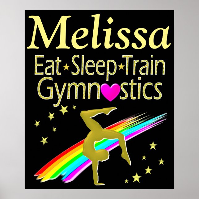 COMER, DORMIR, GINÁSTICA POSTER PERSONALIZADA (Frente)