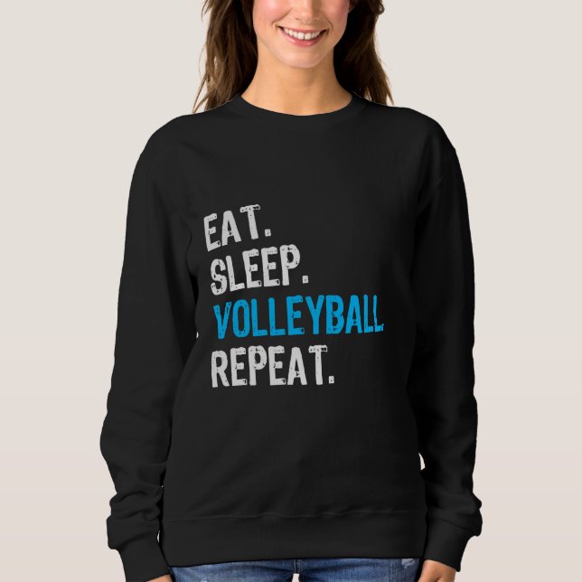 Comer Dormir Volei Repetir, Camiseta Divertida de  (Frente)