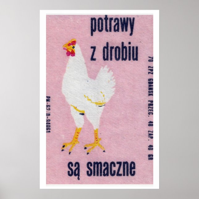 Comer Frango é Delicioso - Impressão Caixa de Fósf (Frente)