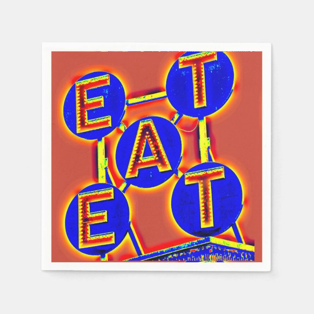 comer guardanapos de papel (Frente)