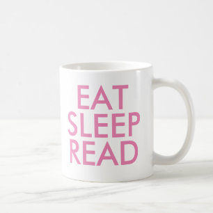 Comer Suspensão Ler caneca   Cute Book Lover Mug