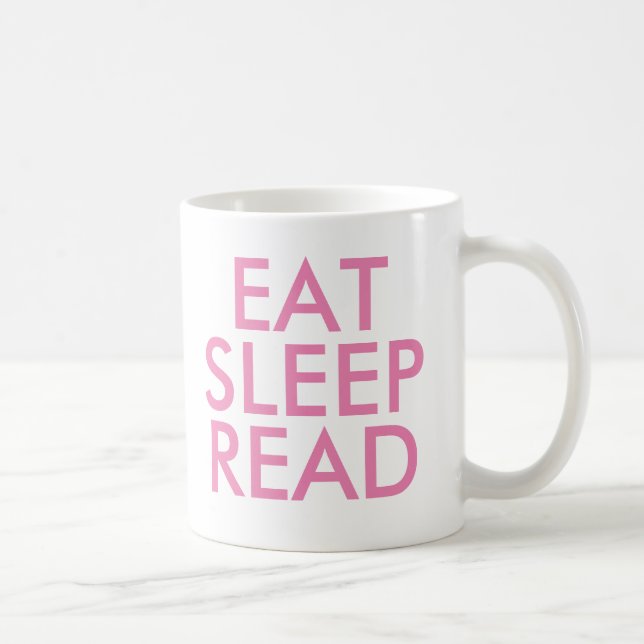 Comer Suspensão Ler caneca | Cute Book Lover Mug (Direita)