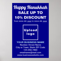 Comercialização de Hanukkah no Blue Poster