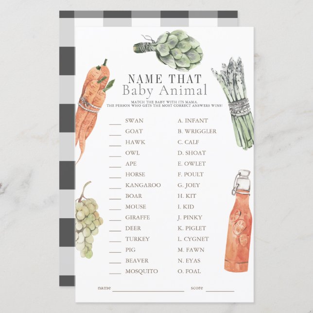 Comerciantes de culturas locais Nome do Animal (Frente/Verso)