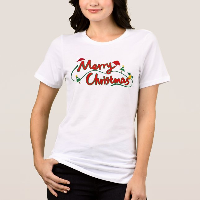 Comfort Colors® Feliz Natal Mulheres (Frente)