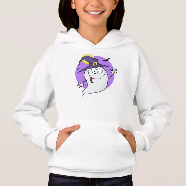 ComfortBlend® Hoodie/Ghost de Hanes de Meninas (Frente)