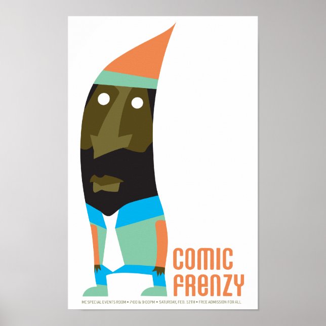 Comic Frenzy Gnome Poster (Frente)