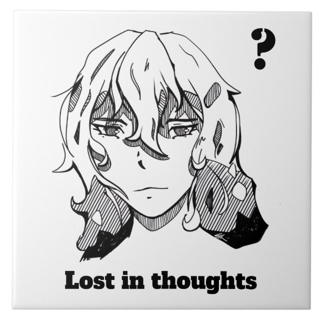 Comic lineart Lost in Thoughts (Frente)