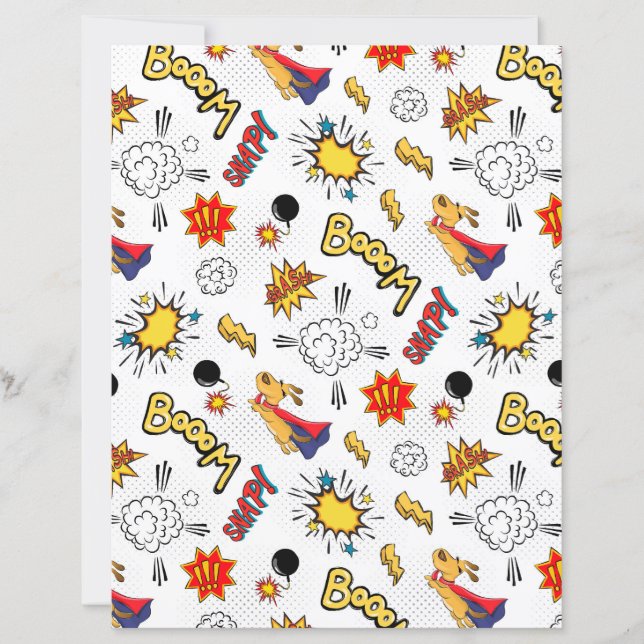 Comic Pattern paper sheets  (Frente)