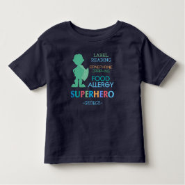 Comida Alergia Alerta Super-Heróis Camisa