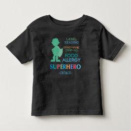 Comida Alergia Alerta Super-Heróis Camisa