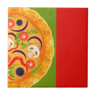 Comida colorida do amante bonito da pizza