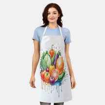 Comida como arte: uma criação de aquarela química