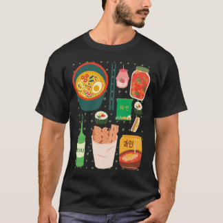 Comida coreana Tsirt Camisetas Goodness Soju Kimch