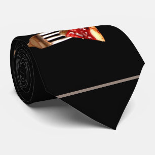 Comida Deliciosa em Garfos Gravata Black Tie