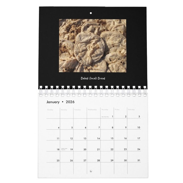 Comida do calendário de Egipto 2012 (Jan 2026)