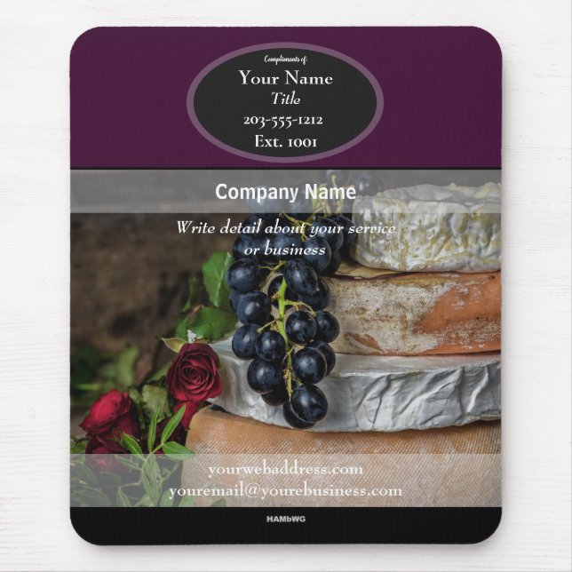 Comida do Mousepad do promocional - Pad do mouse H (Frente)