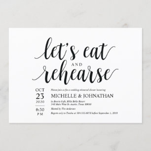 Comida e ensaio de vamos, convites para janto de c