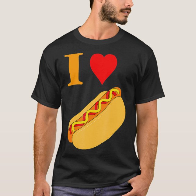 Comida Engraçada Camisetas Do Lover Eu Adoro Cacho (Frente)