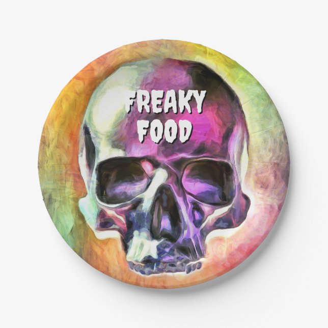 Comida esquisita. Pratos de Papel (Frente)