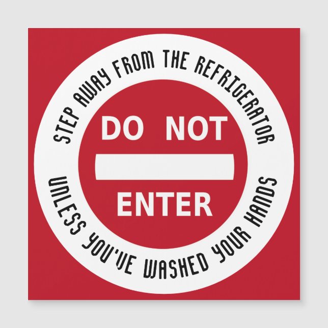 Comida Higiene SEM ENTRADA Lave Mãos Magnética (Frente)