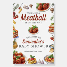 Comida italiana | Sinal de Boas-vindas do Chá de f