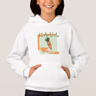 comida kawaii- fofo Cenoura, laranja, verde