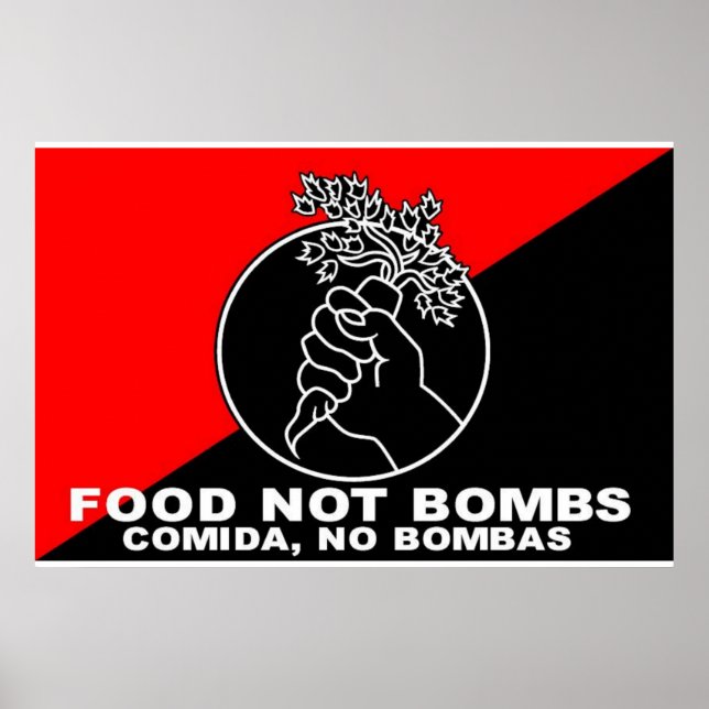 comida não bomba poster (Frente)