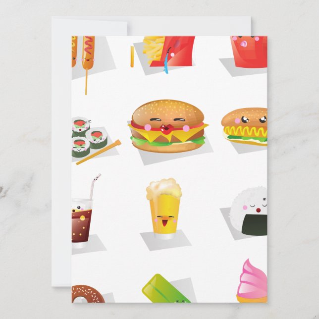 comida rápida kawaii (Frente)